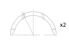 Thrust Washer, crankshaft